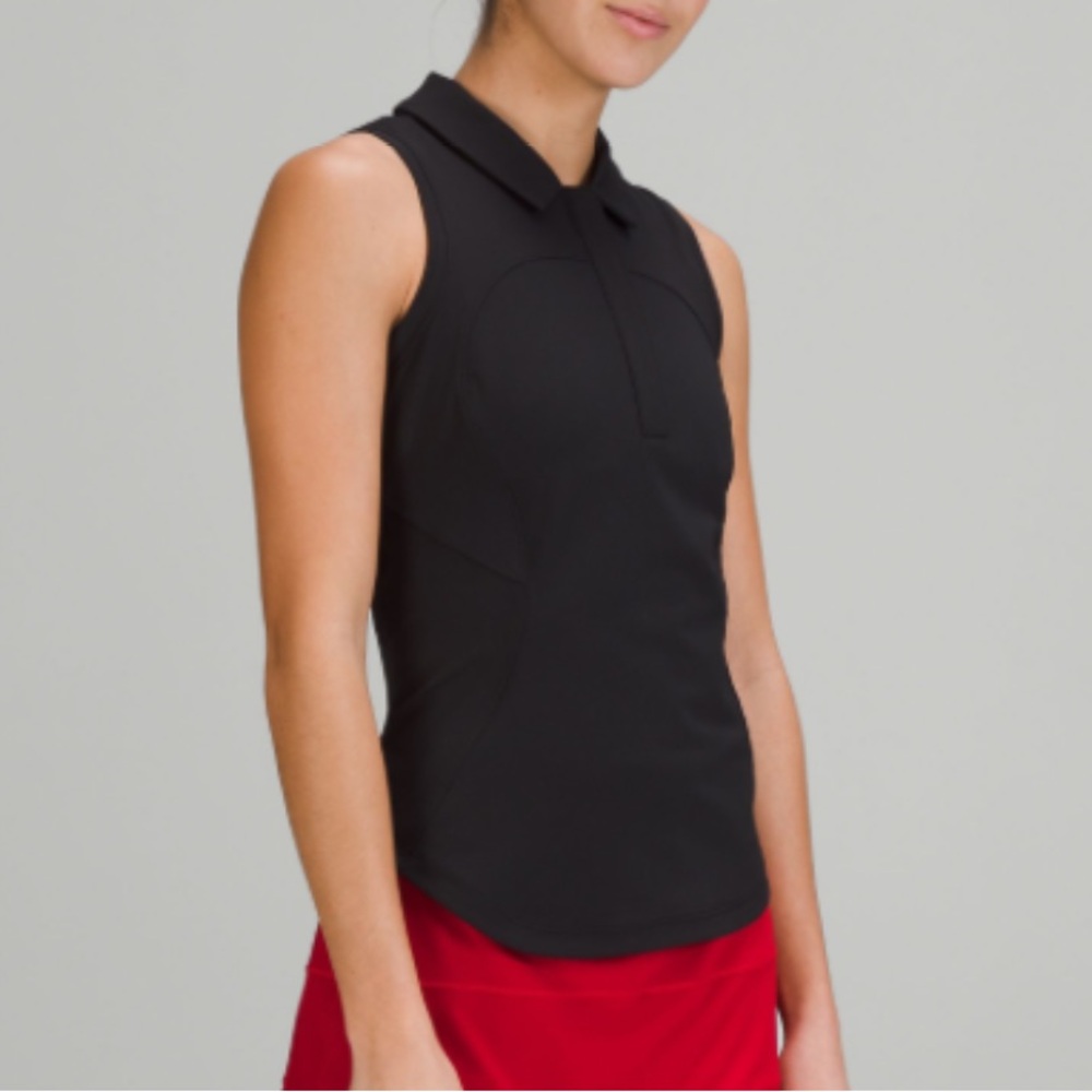 lululemon SLEEVELESS GOLF POLO SHIRT
Black
Size: 6